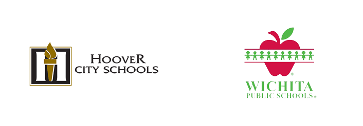 Hoover City Schools and Wichita Public Schools Logos